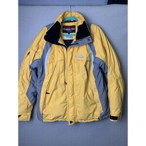 Karbon Ski Jacket Mens Large Yellow Thermolite Active Snowboard
